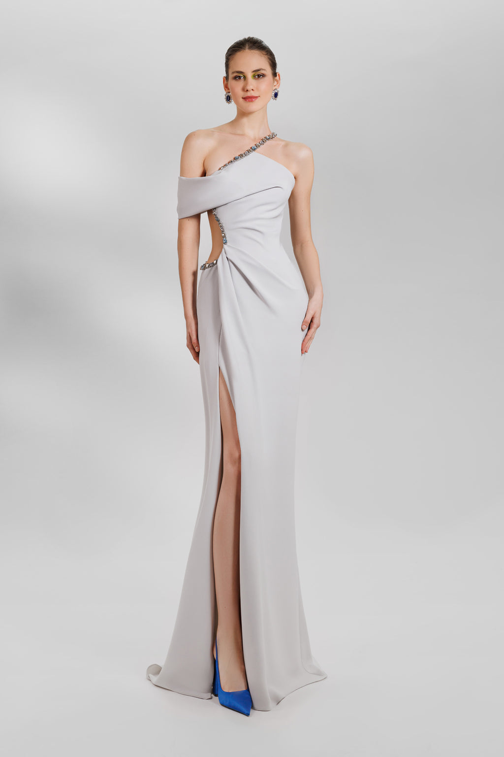 sachin and babi light blue dress NYFW February 17 Gemy Maalouf Launch | Glass of Glam main image 0