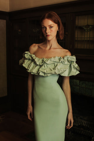 Catherine Regehr - Off Shoulder St. Martin Gown