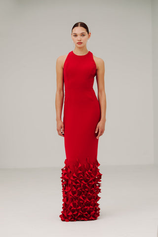 Catherine Regehr - Racer Neck Sheath with Spirals-Dresses-Wardrobe Apparel