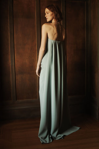 Catherine Regehr - Strapless Side Drape Gown with Back Ties