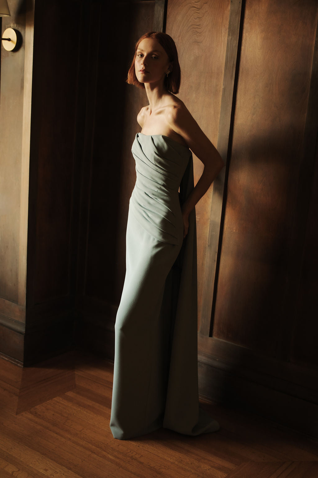 Catherine Regehr - Strapless Side Drape Gown with Back Ties 4 / Special Order - Please specify color below Catherine Regehr - Strapless Side Drape Gown with Back Ties 4 / Special Order - Please specify color below