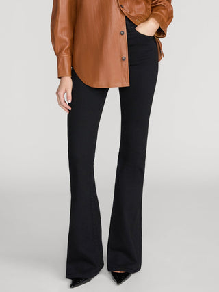 Frame - The Flare in Black-Denim-Wardrobe Apparel