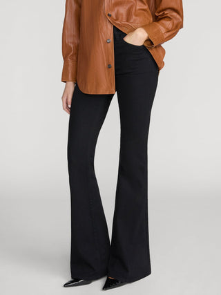 Frame - The Flare in Black-Denim-Wardrobe Apparel