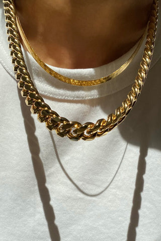 Anisa Sojka - Dainty Flat Snake Necklace