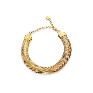Anisa Sojka - Flat Snake Bracelet-Jewellery-Wardrobe Apparel