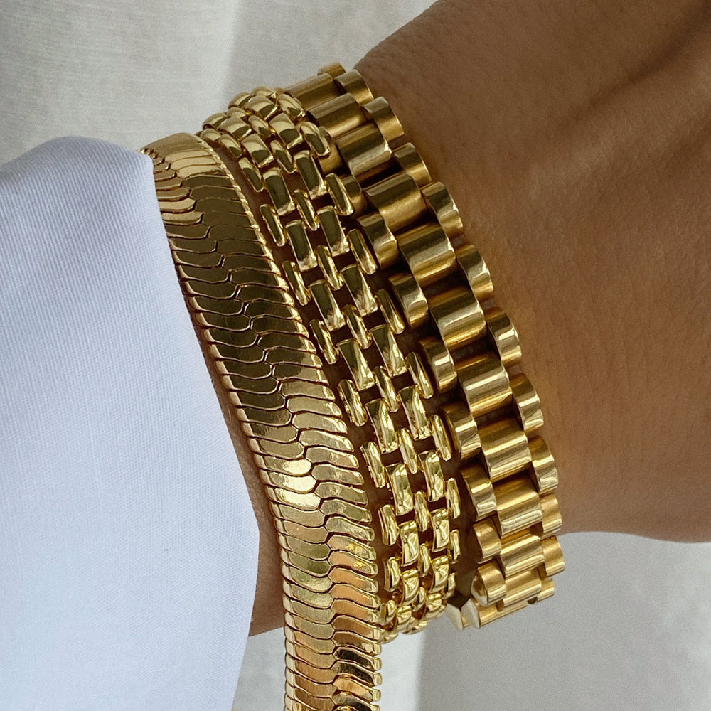 Fabulous Chunky Antique 9ct Gold Bracelet – Fetheray
