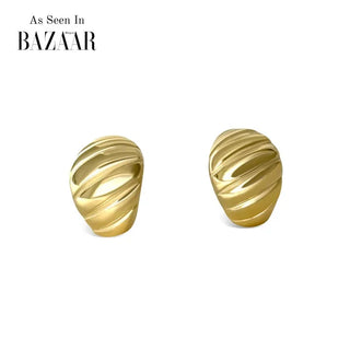 Anisa Sojka - Chunky Shell Earrings-Earrings-Wardrobe Apparel