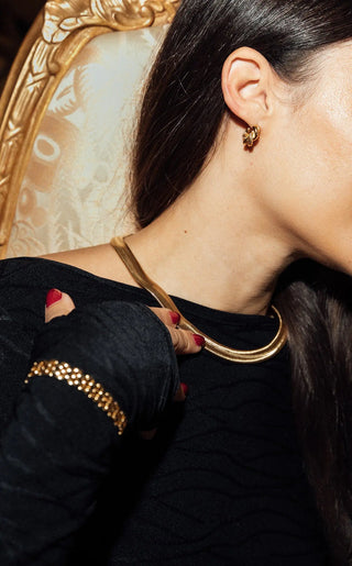 Anisa Sojka - Mini Twisted Hoop Earrings