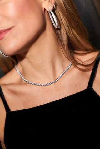 Anisa Sojka - The Juliet Dainty Tennis Necklace-Necklaces-Wardrobe Apparel