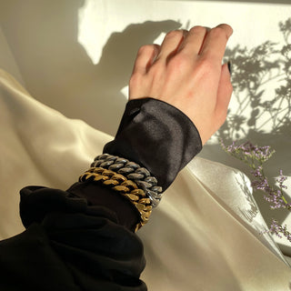 Anisa Sojka - Silver Chain Link Bracelet-Jewellery-Wardrobe Apparel