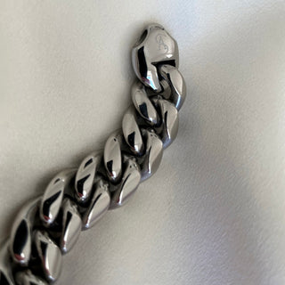 Anisa Sojka - Silver Chain Link Bracelet-Jewellery-Wardrobe Apparel
