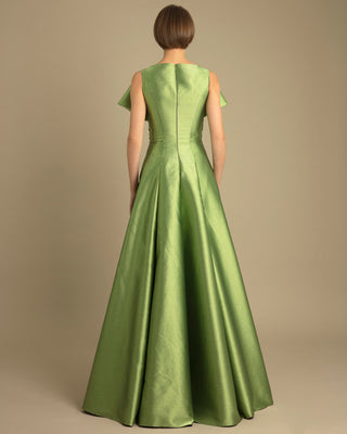 Gemy Maalouf - Bow-like Princess Cut Long Dress