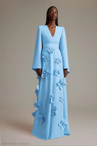 Greta Constantine - Onyx Flow-Dresses-Wardrobe Apparel