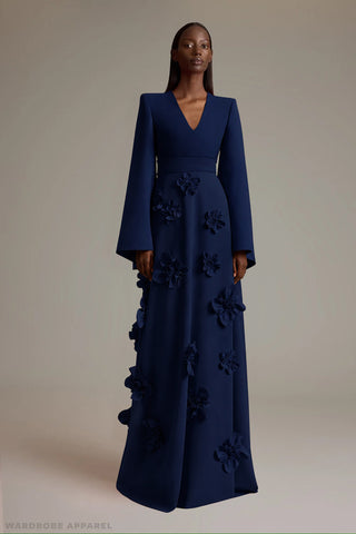 Greta Constantine - Onyx Flow-Dresses-Wardrobe Apparel