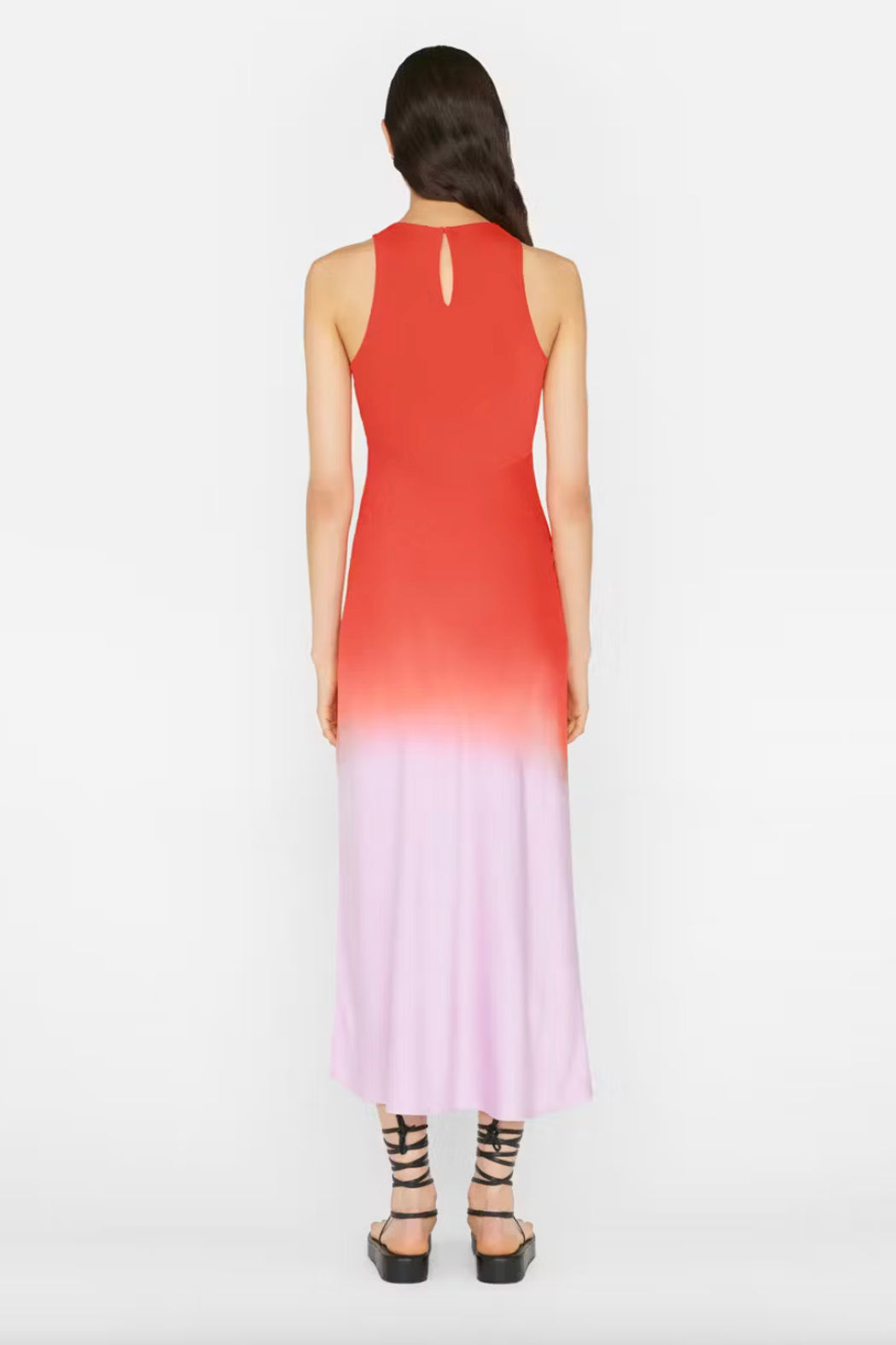 orange frame dress Linen GRACE Mini Dress In Orange OFUURE
