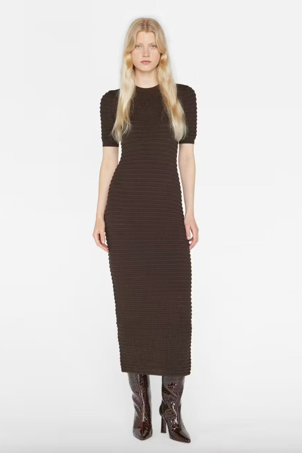 Frame - Smocked Knit Dress Frame - Smocked Knit Dress