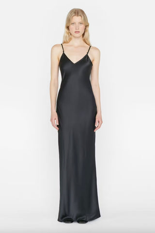 Frame - V-Neck Cami Dress in Noir
