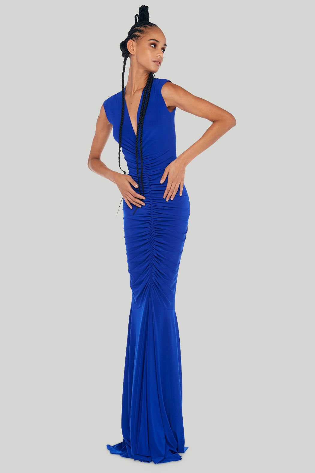dresses norma kamali Strapless Bill Pickleball Dress Made from plush velvet Norma Kamali Black 'Diana' Dress