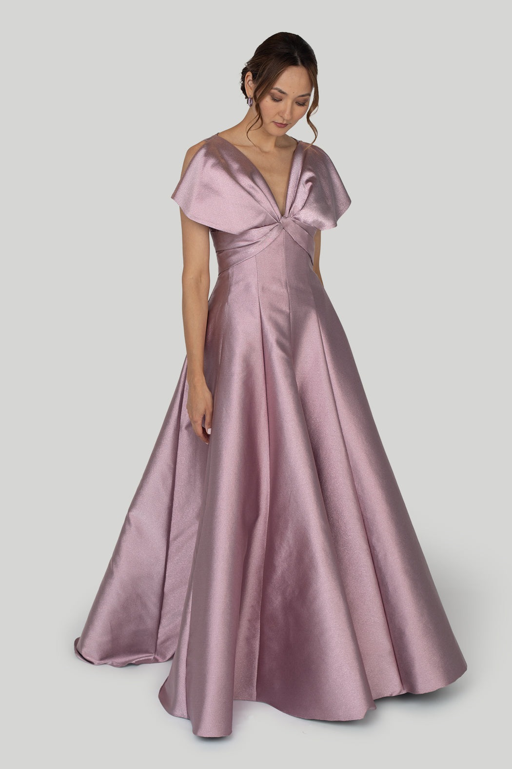 Gemy Maalouf Bow-like Princess Cut Long Dress