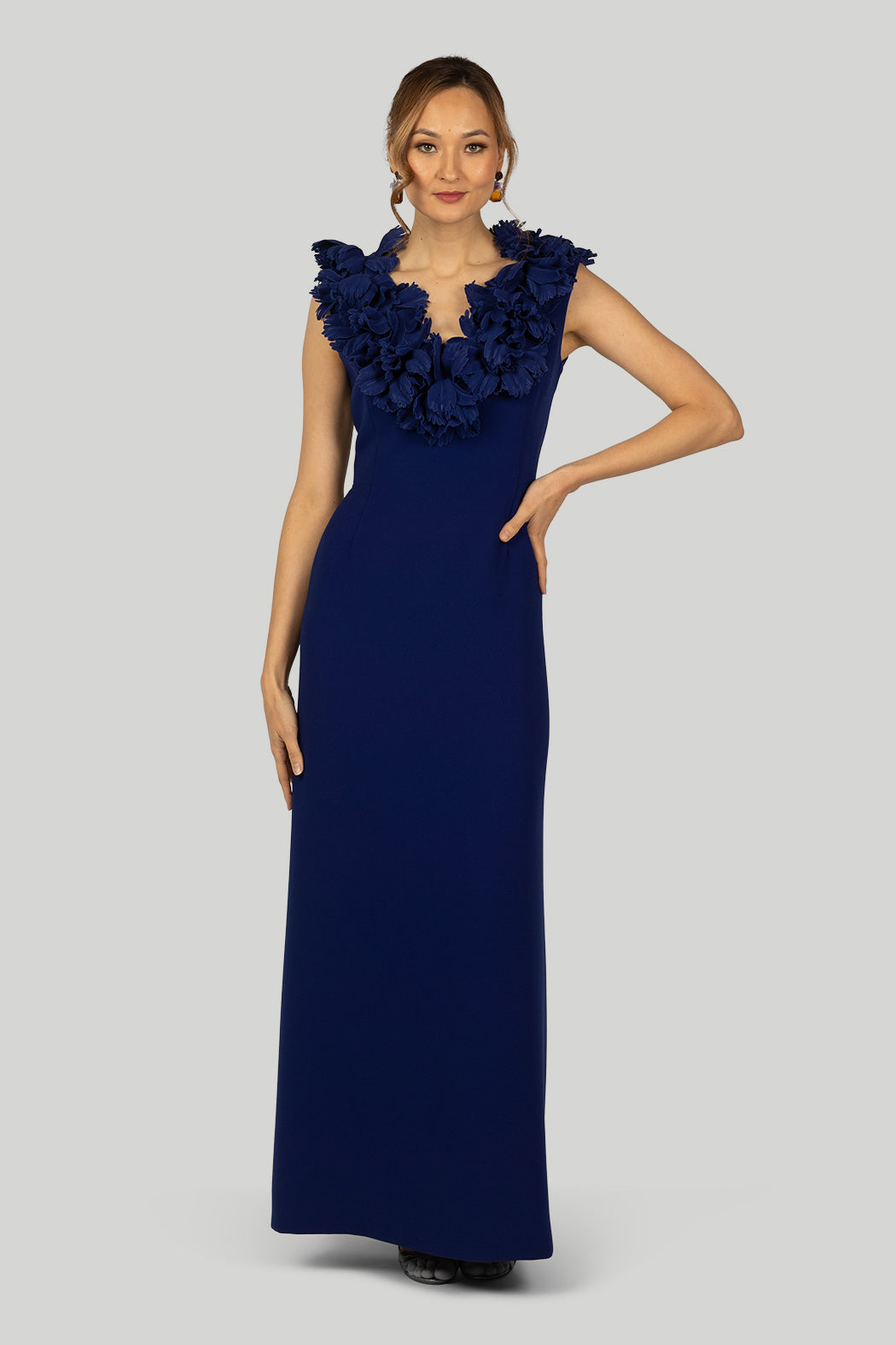 Catherine Regehr - V Neck Gown with Parrot Tulip Neckline Wardrobe Apparel Catherine Regehr - V Neck Gown with Parrot Tulip Neckline Wardrobe Apparel