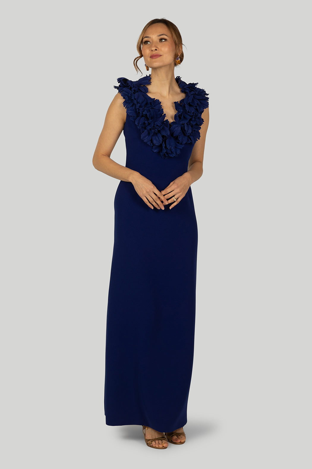 Catherine Regehr - V Neck Gown with Parrot Tulip Neckline Wardrobe Apparel Catherine Regehr - V Neck Gown with Parrot Tulip Neckline Wardrobe Apparel