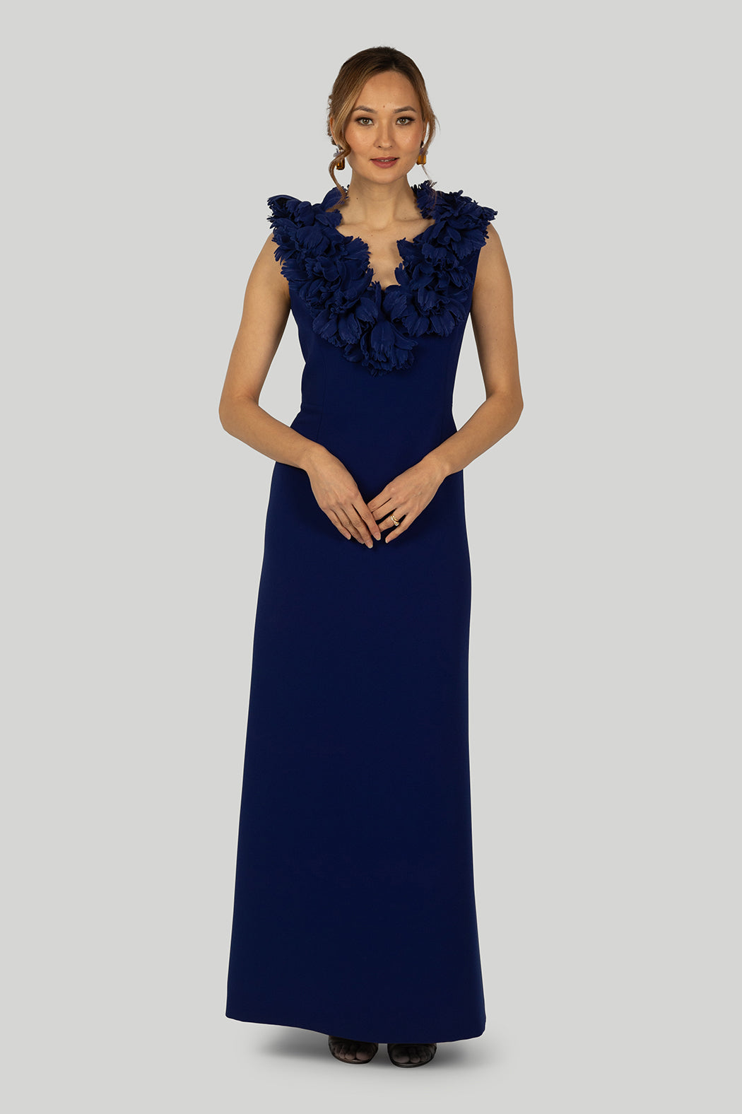 Catherine Regehr - V Neck Gown with Parrot Tulip Neckline Wardrobe Apparel Catherine Regehr - V Neck Gown with Parrot Tulip Neckline Wardrobe Apparel