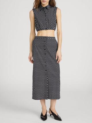 Frame - The Polka Dot Top-Shirts & Tops-Wardrobe Apparel