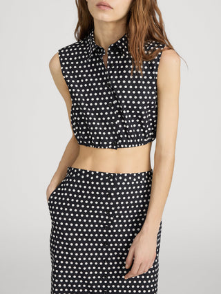 Frame - The Polka Dot Top-Shirts & Tops-Wardrobe Apparel