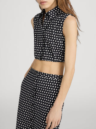 Frame - The Polka Dot Top-Shirts & Tops-Wardrobe Apparel
