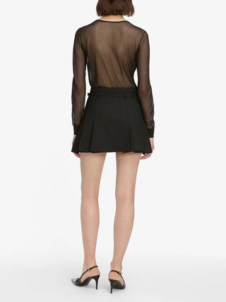 Frame - The Luxe Cardi in Black-Shirts & Tops-Wardrobe Apparel