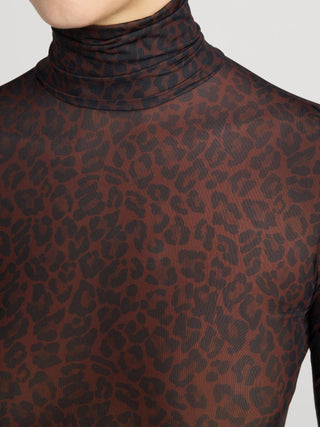 Frame - The Hoisery Top in Dark Leopard Multi-Shirts & Blouses-Wardrobe Apparel
