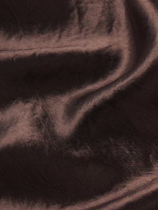 Frame - The Textured Satin Dress in Chestnut-Dresses-Wardrobe Apparel