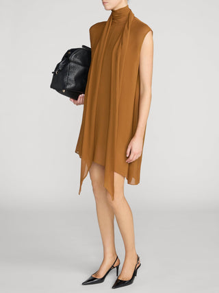 Frame - The Wisp Tie Dress in Bronze-Dresses-Wardrobe Apparel