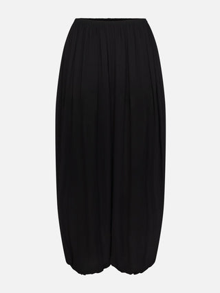 Frame - The Silk Balloon Pant in Black-Pants-Wardrobe Apparel