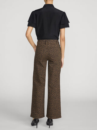 Frame - The Silk Arcadia Top in Black-Shirts & Blouses-Wardrobe Apparel