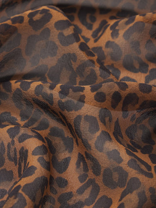 Frame - The Silk Prairie Shirt in Light Leopard Multi-Shirts & Blouses-Wardrobe Apparel