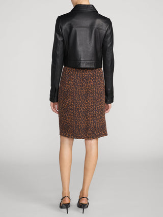 Frame - The Silk Siren Skirt in Dark Leopard Multi-Skirts-Wardrobe Apparel