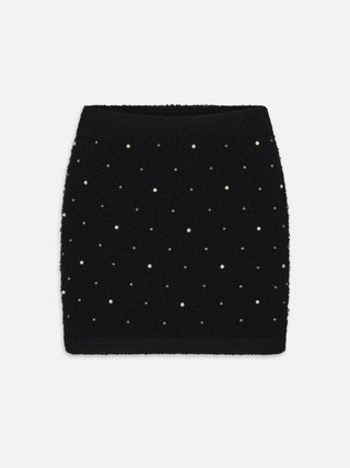 Frame - The Embellished Skirt in Black-Skirts-Wardrobe Apparel