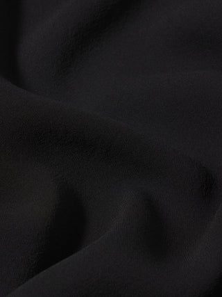 Frame - The Velvet Trim Sailor Blouse in Black-Shirts & Tops-Wardrobe Apparel