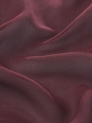 Frame - The Silk Cape Blouse in Cabernet-Shirts & Tops-Wardrobe Apparel