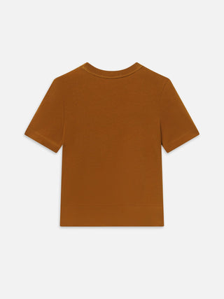Frame - The Boxy Tee in Bronze-T-Shirts-Wardrobe Apparel
