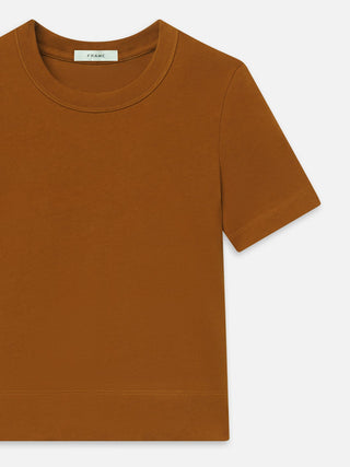 Frame - The Boxy Tee in Bronze-T-Shirts-Wardrobe Apparel