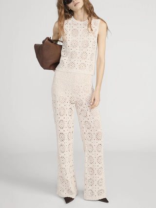 Frame - The Crochet Tank-Shirts & Tops-Wardrobe Apparel