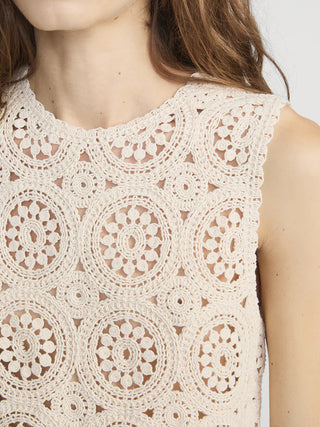 Frame - The Crochet Tank-Shirts & Tops-Wardrobe Apparel
