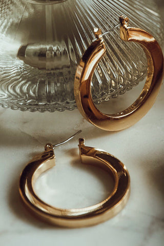 Luv Aj - Celine Hoops - Rose Gold-Jewellery-Wardrobe Apparel