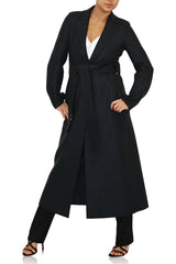 Womens D.B Military Coat Boiled Wool- Anthracite
