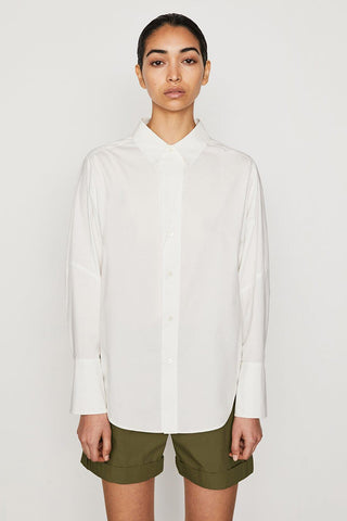 Frame - The Oversize Shirt Blanc