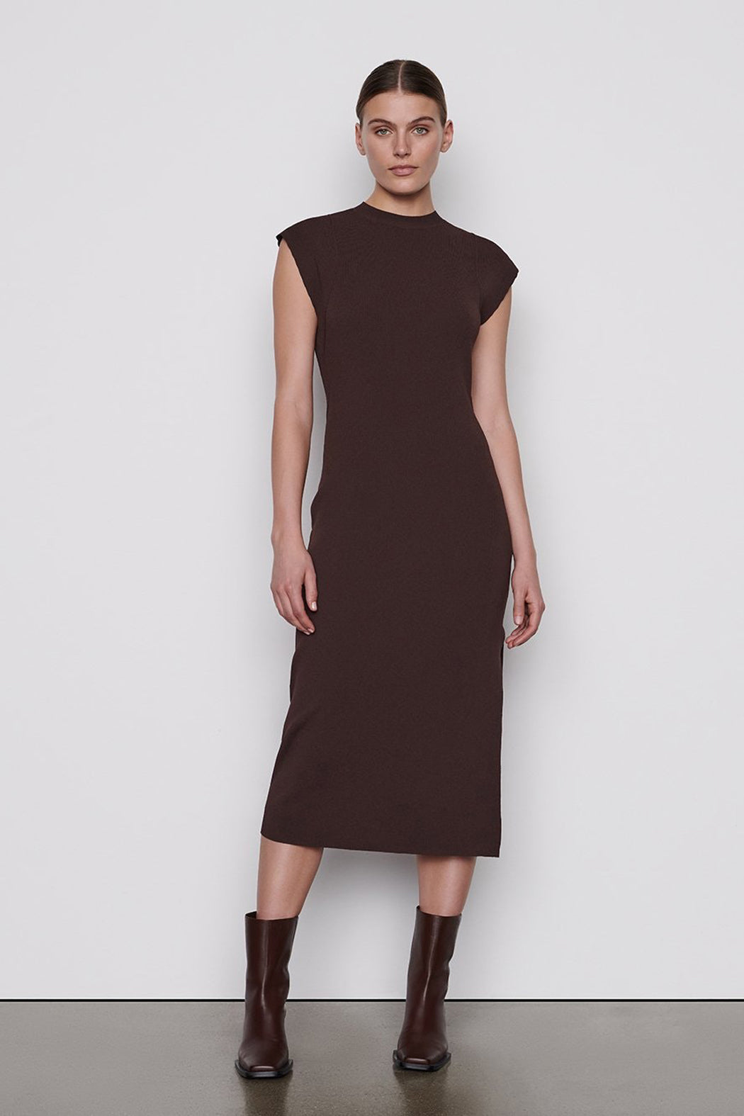 frame rib dress Frame Women's Wrap-Front Maxi Dress - Navy