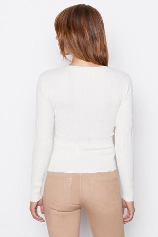 Frame - Layered Wrap Long Sleeve Sweater