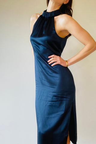 Frame - Shirred Halter Dress